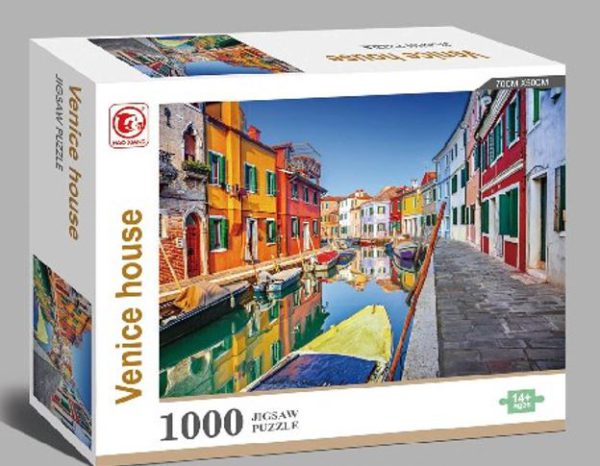 משחקי קופסא פאזל נוף ונציה 1000 חלקים