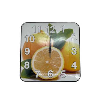 מבצעים שעון קיר מרובע איכותי בעיצוב מיוחד של פירות 30 ס”מ