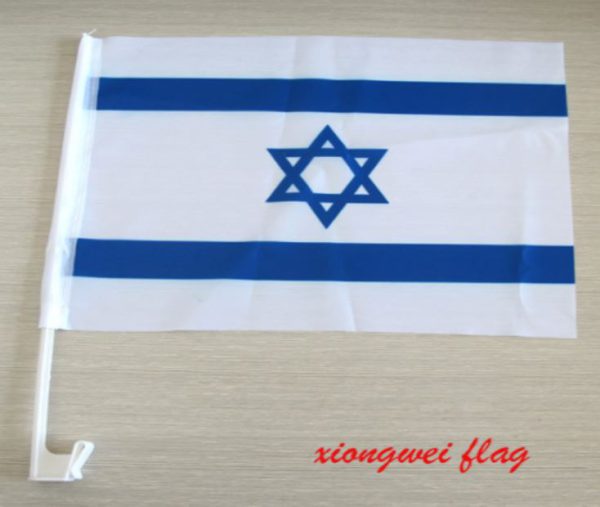 יום העצמאות דגל ישראל לחלון של רכב