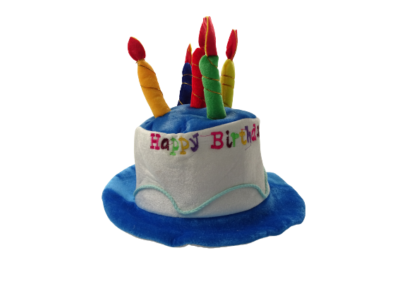 אביזרים ותחפושות כובע בד עוגת יום הולדת