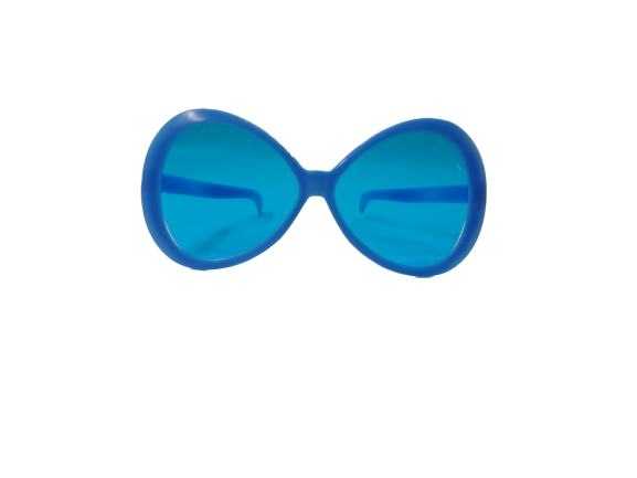 אביזרים ותחפושות משקפיים גדולות כחול