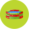 צעצועי התפתחות משחק פעוטות מסלולי חרוזים צבעוני