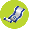 יום העצמאות סרגל צמיד דגל ישראל  20 ס”מ